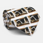 Driekleurige ruw collie-cadeaus stropdas (Opgerold)