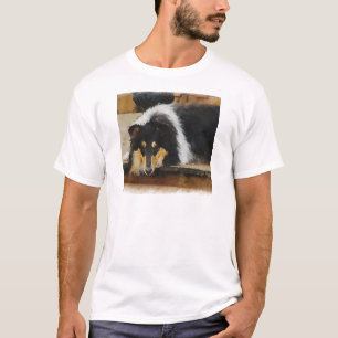Driekleurige ruw collie-cadeaus t-shirt