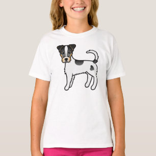 Driekleurige Ruwharige Parson Russell Terrier Hond T-shirt