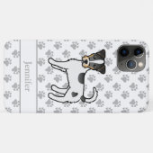 Driekleurige Ruwharige Parson Russell Terrier & Na Case-Mate iPhone Case (Achterkant (horizontaal))