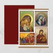 Driekoningen-icoon kerstkaarten feestdagenkaart (Voorkant / Achterkant)