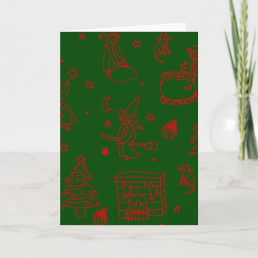 driekoningen kerst heks befana groen (Voorkant)