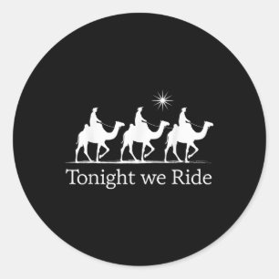 Driekoningen Kerst Wijze Mannen Koningen Vanavond  Ronde Sticker