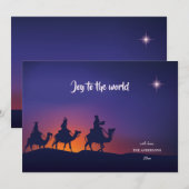 Driekoningen Silhouet Kerstkaart (Voorkant / Achterkant)