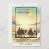 Driekoningen van de drie wijze Mannen Ster van Bet Feestdagenkaart (Voorkant)