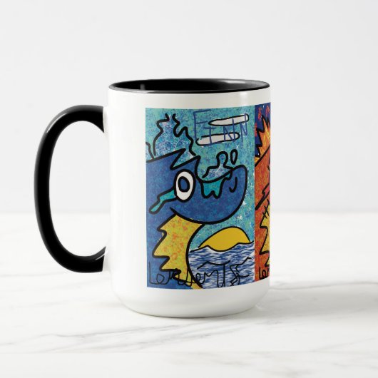 driekoppige draak mok (Links)