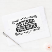 Driekopprogramma voor in beslag genomen vrachtwage rechthoekige sticker (Envelop)