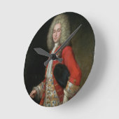 Driekwart Lengteportret van een Gentleman Weari Ronde Klok (Hoek)