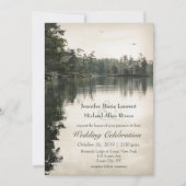 driekwart rustisch meer evergreens reflectie bruil kaart (Voorkant)