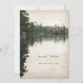 driekwart rustisch meer evergreens reflectie bruil kaart (Achterkant)