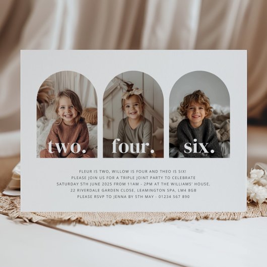 Drielandenschapsfoto verjaardag kaart