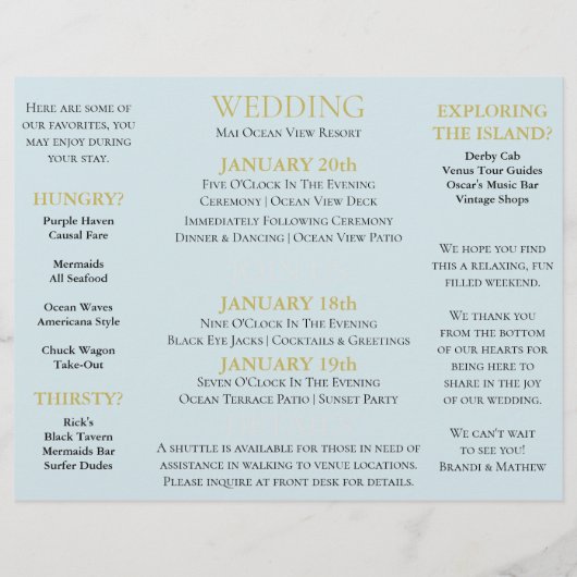 drieledig BRITSE Rustic Wedding Destination Event Flyer (Achterkant)