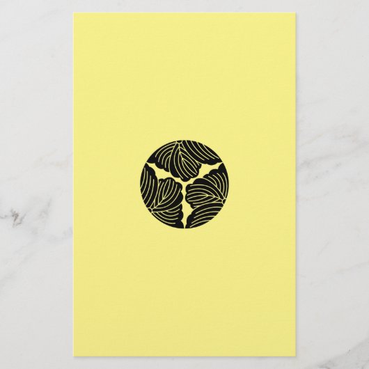 Drieledige klimopbladeren briefpapier (Voorkant)