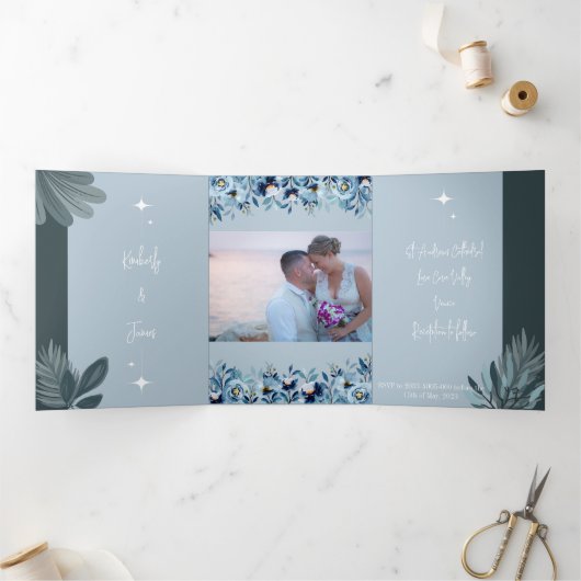  drieledige uitnodiging tot huwelijk (Binnen)