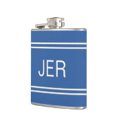 Drieletter initials gemonogrammeerde drank Royalbl Heupfles (Links)