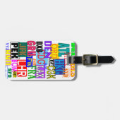 Drieletterige drieletterige luchthavencodes bagagelabel (Voorkant horizontaal)