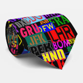 Drieletterige drieletterige luchthavencodes stropdas (Opgerold)