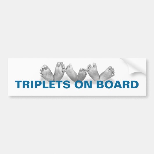 DRIELING AAN BOORD BUMPERSTICKER (Voorkant)