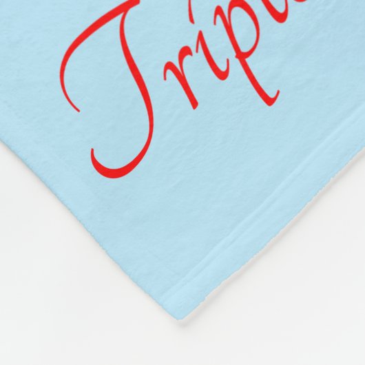 Drieling Baby Boy Gepersonaliseerde Fleece Deken (Hoek)