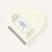 Drieling Doop op Gele 3 Kruizen Gepersonaliseerd Notitieboek (Voorkant)