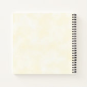 Drieling Doop op Gele 3 Kruizen Gepersonaliseerd Notitieboek (Achterkant)