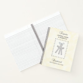 Drieling Doop op Gele 3 Kruizen Gepersonaliseerd Notitieboek