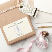 Drieling Doop op Gele 3 Kruizen Gepersonaliseerd