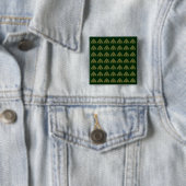 Drielingknoop Groene Knopen Vierkante Button 5,1 Cm (In situ)