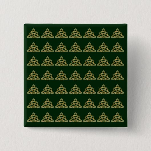 Drielingknoop Groene Knopen Vierkante Button 5,1 Cm (Voorkant)