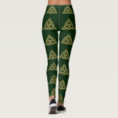 Drielingknoop Groene Leggings (Achterkant)