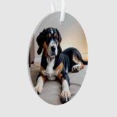 Drieluik Hond Portret Ornament (voorkant)