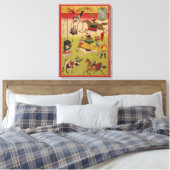 Drieluik Print Shows Circus bij Yasukuni Jinja (Insitu (Slaapkamer))