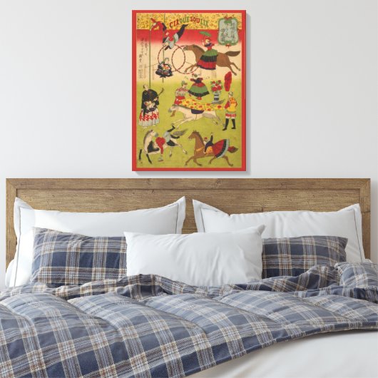 Drieluik Print Shows Circus bij Yasukuni Jinja (Insitu (Slaapkamer))