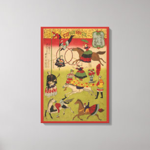 Drieluik Print Shows Circus bij Yasukuni Jinja