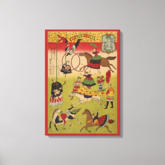 Drieluik Print Shows Circus bij Yasukuni Jinja (Voorkant)