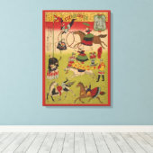 Drieluik Print Shows Circus bij Yasukuni Jinja (Insitu (Houten vloer))