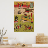 Drieluik Print Shows Circus bij Yasukuni Jinja (Keuken)