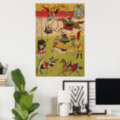 Drieluik Print Shows Circus bij Yasukuni Jinja (Thuiskantoor)