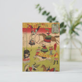 Drieluik Print Shows Circus bij Yasukuni Jinja Briefkaart (Staand voorkant)