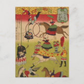 Drieluik Print Shows Circus bij Yasukuni Jinja Briefkaart (Voorkant)