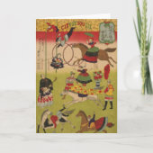 Drieluik Print Shows Circus bij Yasukuni Jinja Kaart (Voorkant)