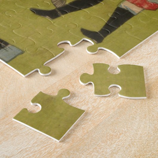 Drieluik Print Shows Circus bij Yasukuni Jinja Legpuzzel (Zijkant)