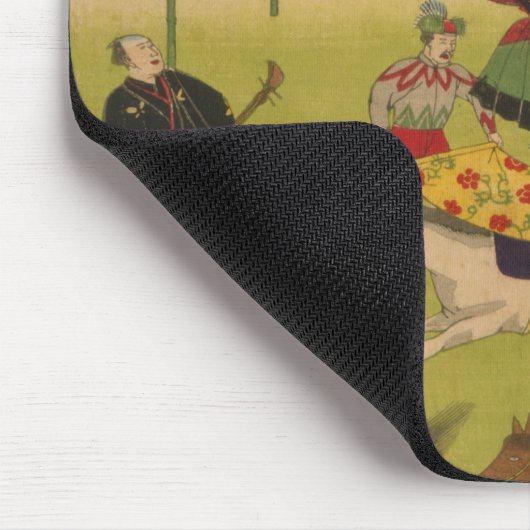 Drieluik Print Shows Circus bij Yasukuni Jinja Muismat (Hoek)