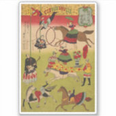 Drieluik Print Shows Circus bij Yasukuni Jinja Sticker (Voorkant)