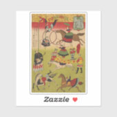 Drieluik Print Shows Circus bij Yasukuni Jinja Sticker (Vel)