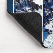 Drieluik van crashende golven op Rocks Muismat (Hoek)