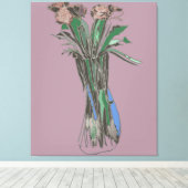 Drieluik Wall Art Imperfect Bloemen Nog steeds blo Canvas Afdruk (Insitu (Houten vloer))