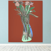 Drieluik Wall Art Imperfect Bloemen Nog steeds blo Canvas Afdruk (Insitu (Houten vloer))
