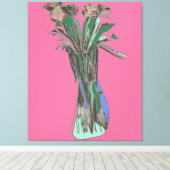 Drieluik Wall Art Imperfect Bloemen Nog steeds blo Canvas Afdruk (Insitu (Houten vloer))