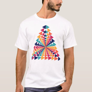 DRIEMAAL GEOMETRISCH ART TSHIRT. T-SHIRT